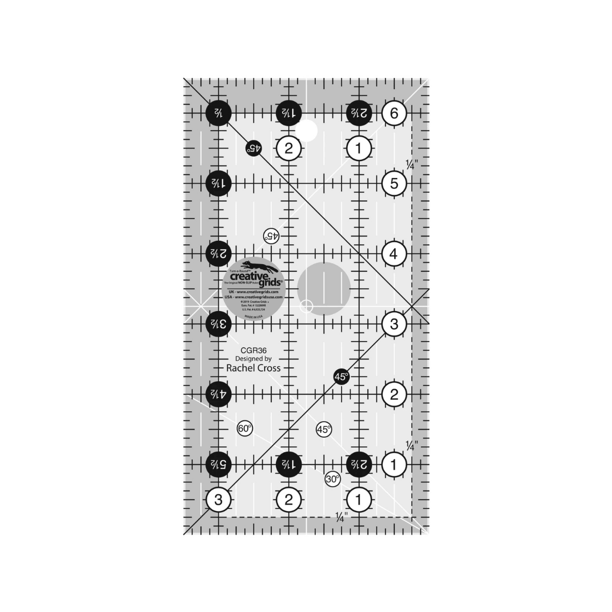 Creative Grids Quilt Ruler - 3-1/2" x 6-1/2"