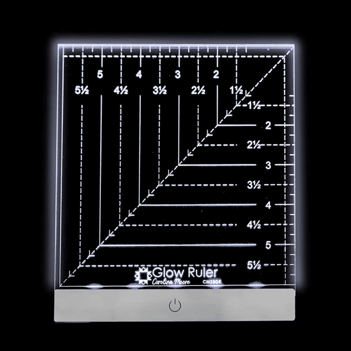 Carolina Moore Glow Ruler 6" Square