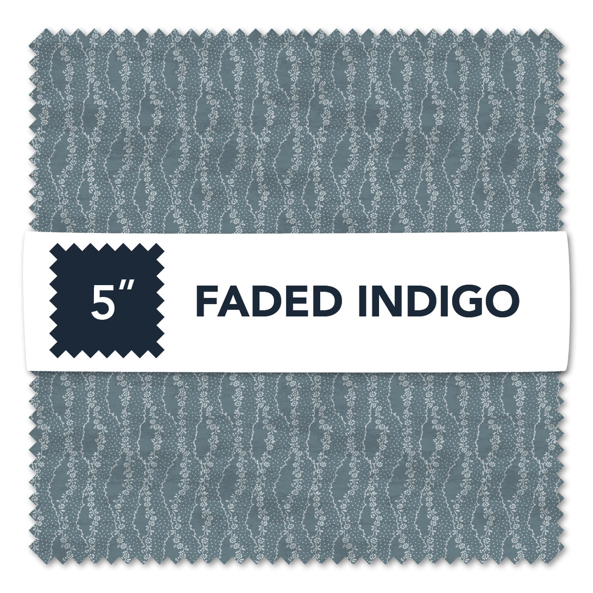 Faded Indigo 5" Charm Pack