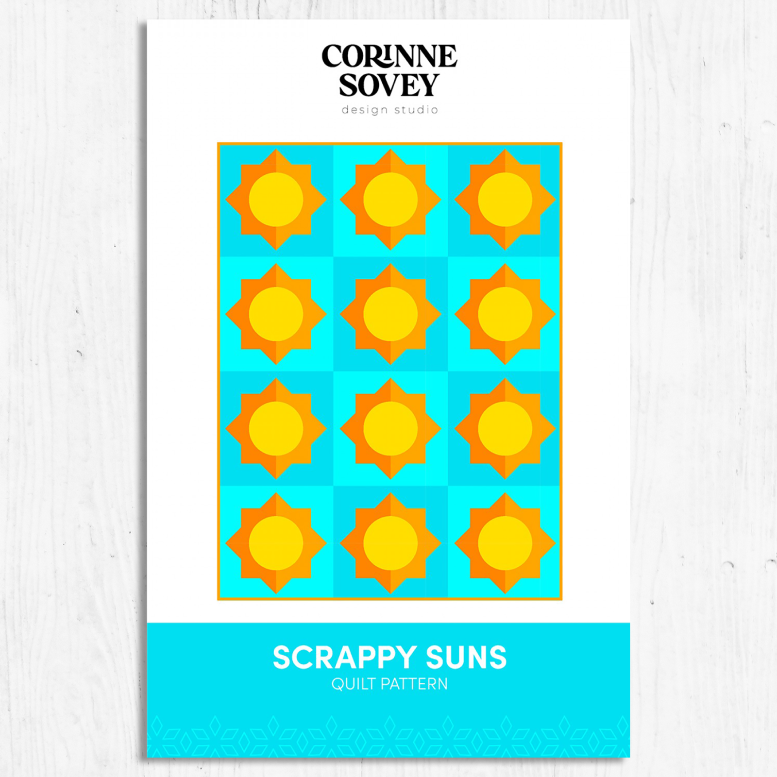 Corinne Sovey - Scrappy Suns Quilt Pattern