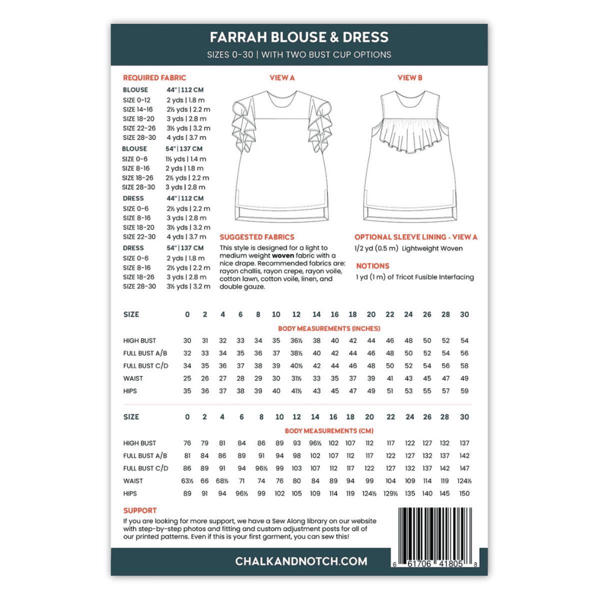 Chalk & Notch - Farrah Blouse & Dress