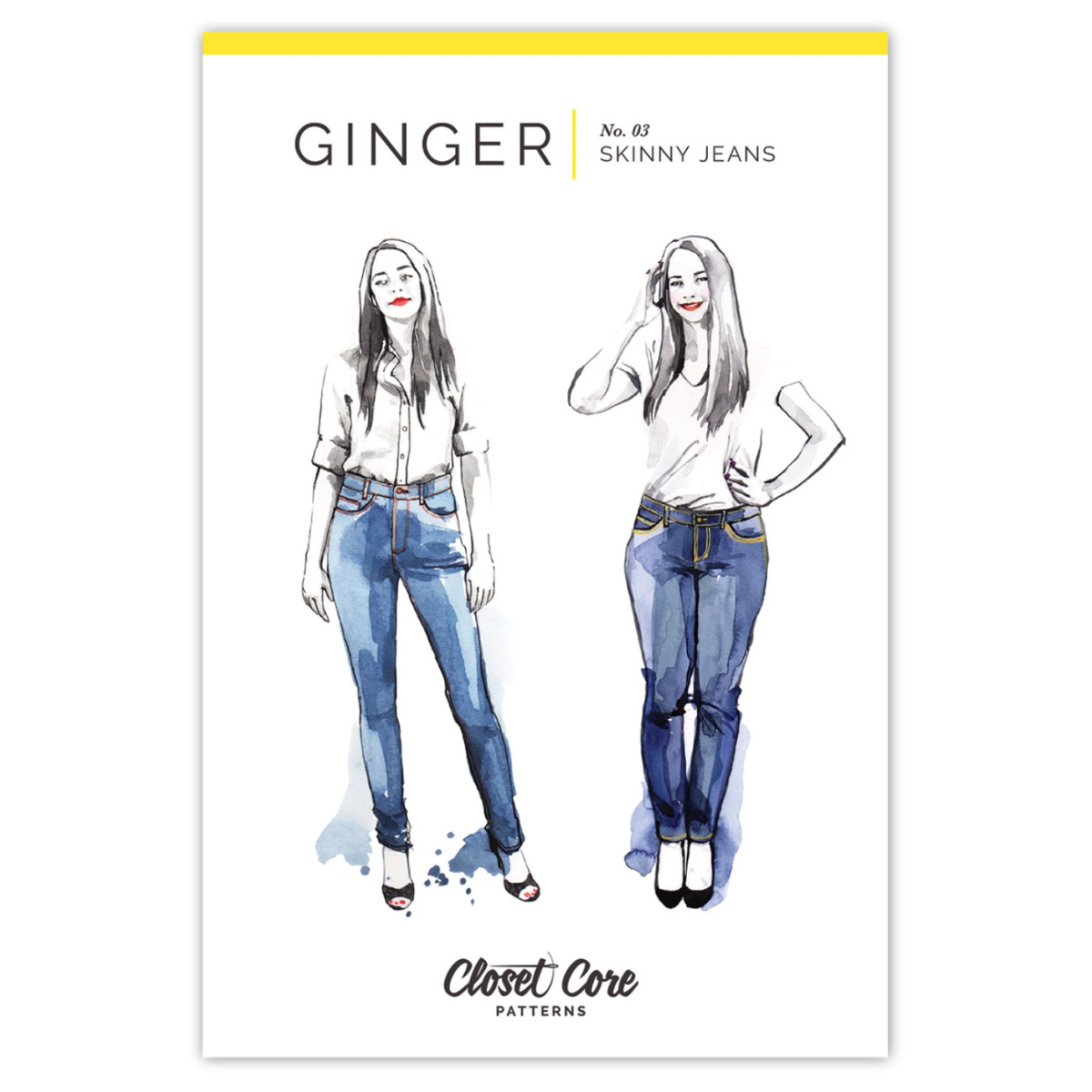 Closet Core Patterns - Ginger Skinny Jeans