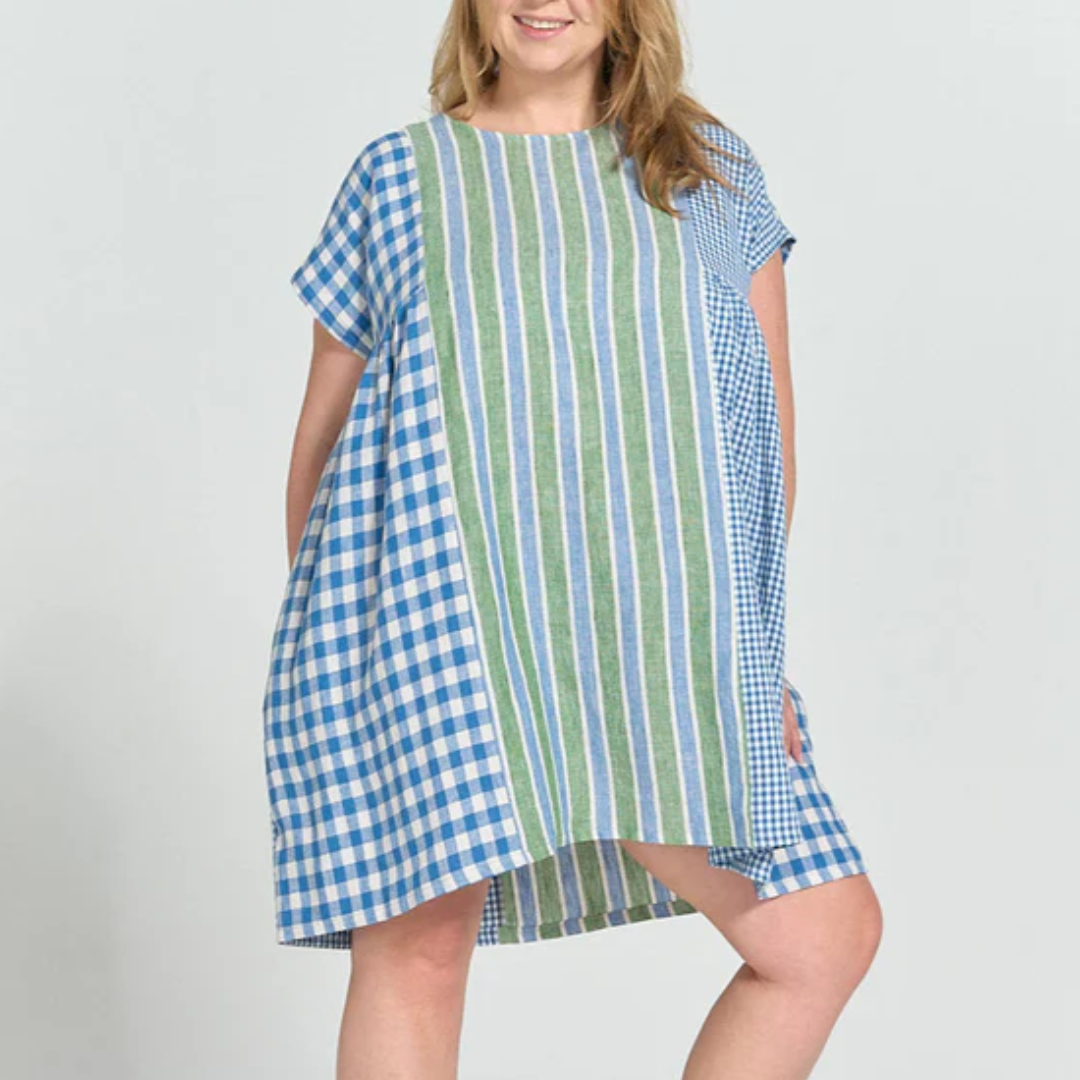 collage gather dress