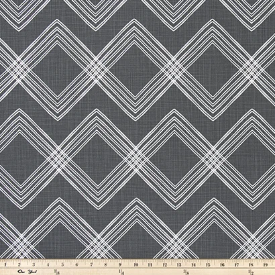 Upholstery Slub Canvas - Colton Black Flame