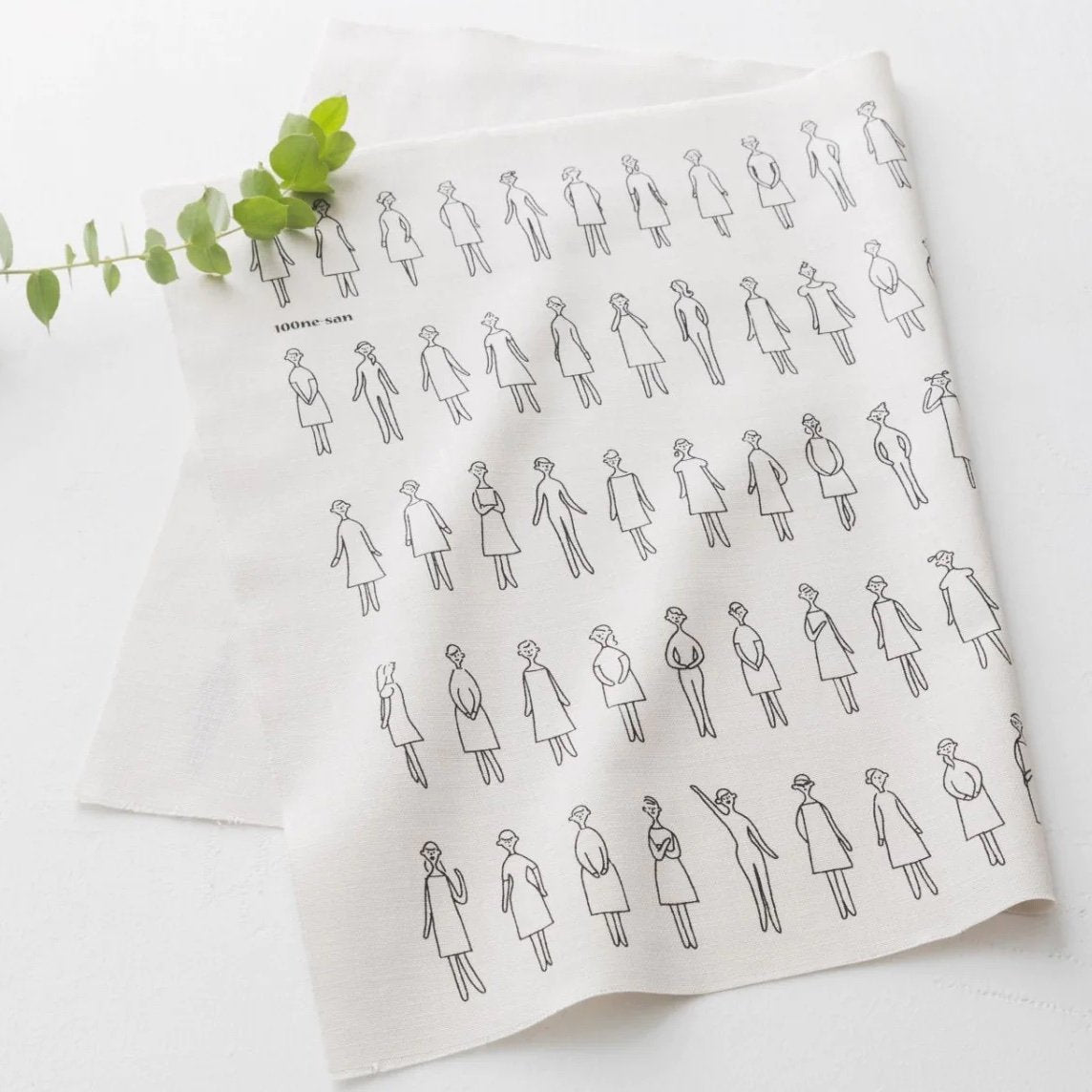 100 Dresses - Embroidery Panel - White