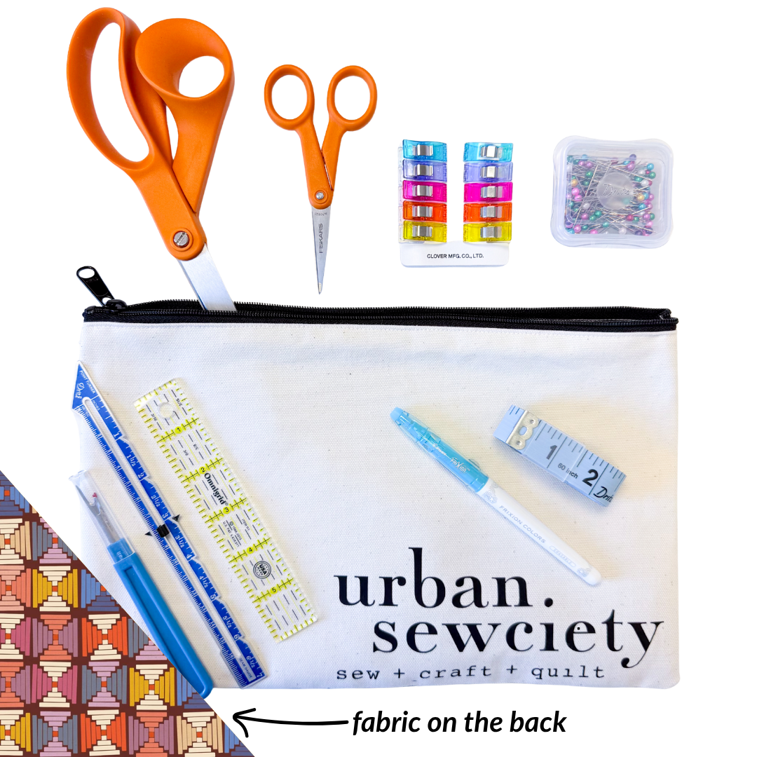 Urban Sewciety 9" Zipper Pouch + Tools