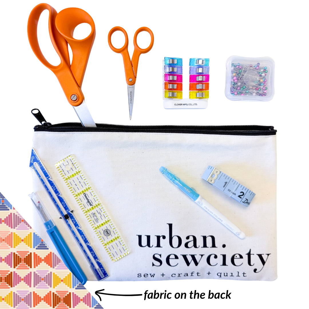 Urban Sewciety 9" Zipper Pouch + Tools