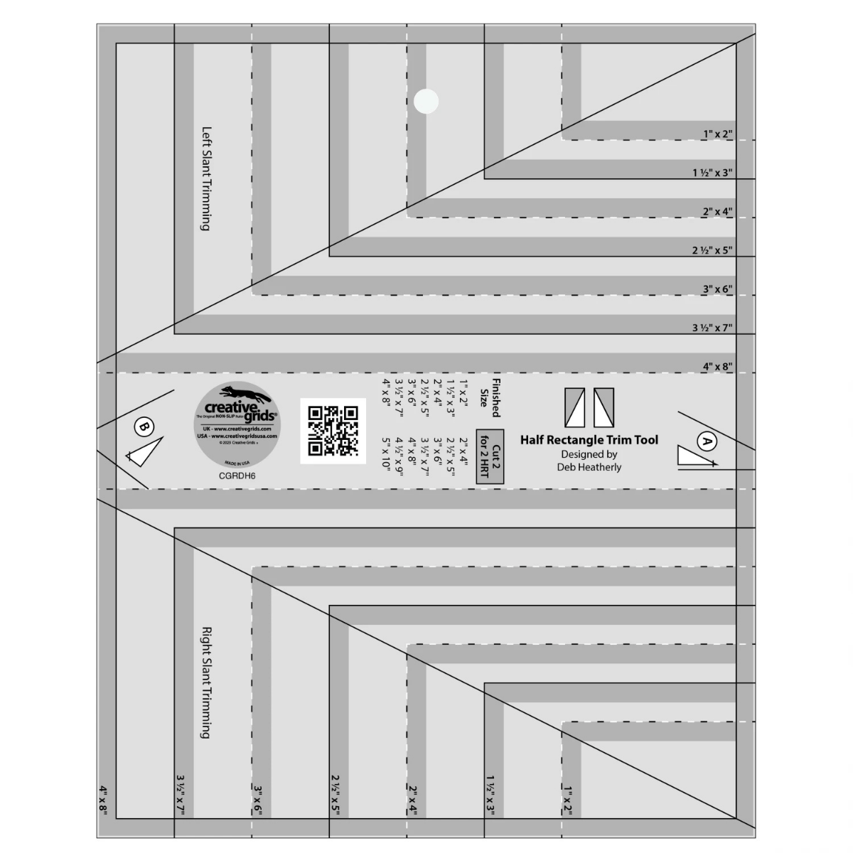 Creative Grids Half Rectangle Trim Tool