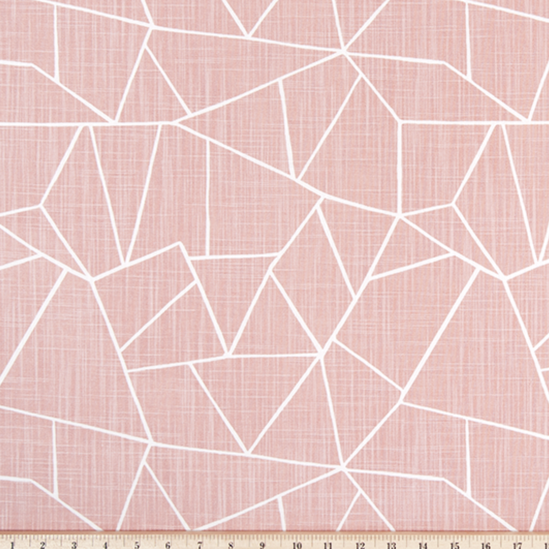 Upholstery Slub Canvas - Cut Glass - Blush