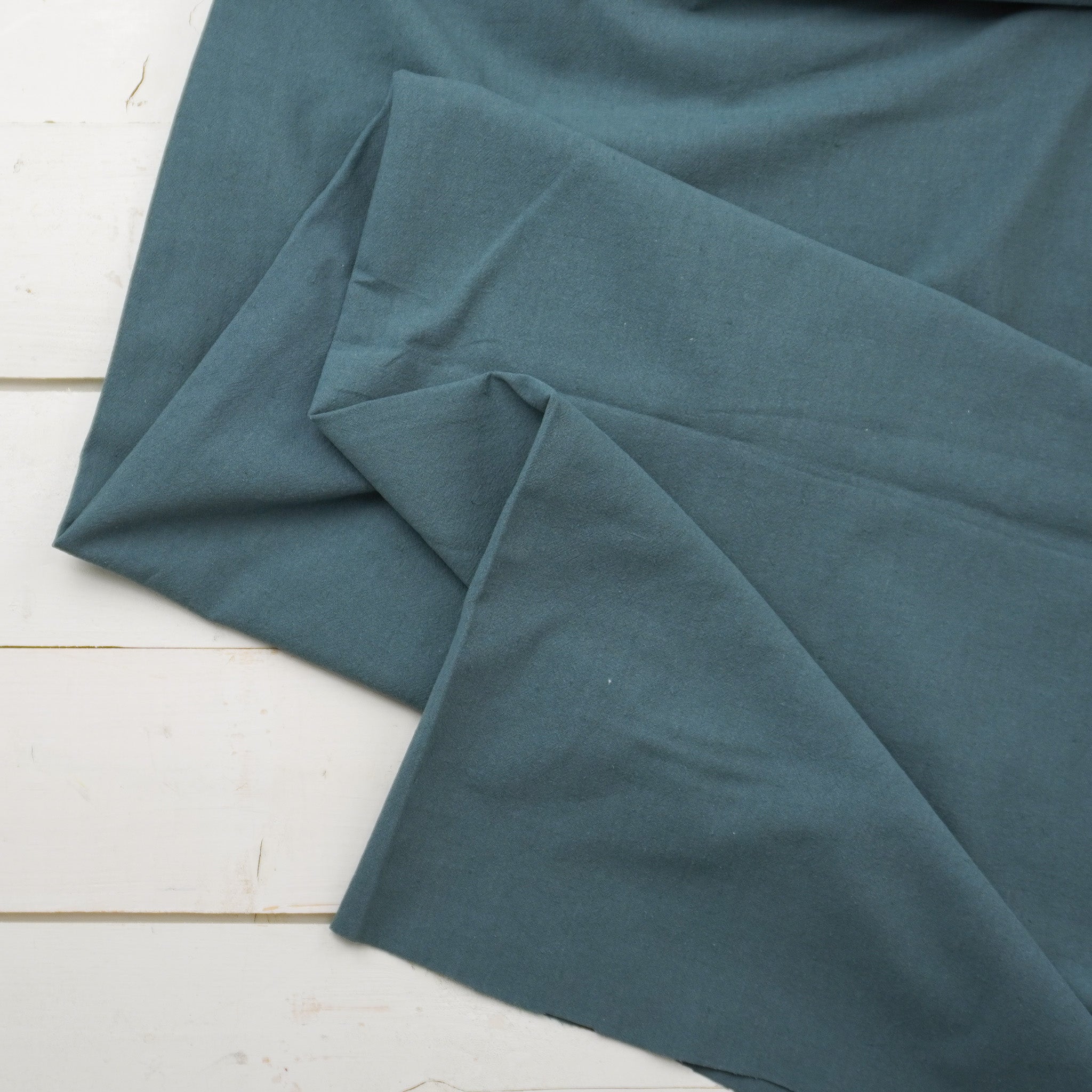 Crumple Cotton - Teal