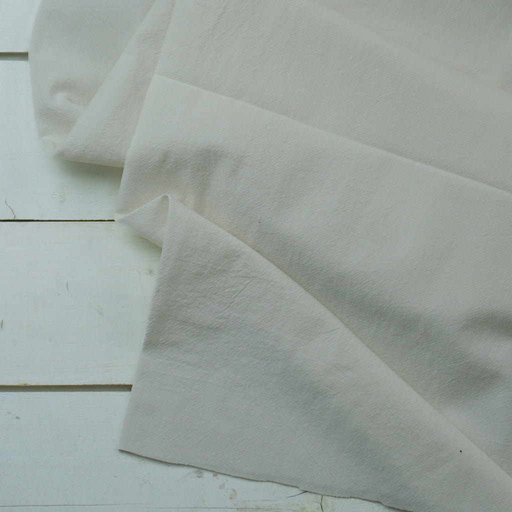 Crumple Cotton - Ivory