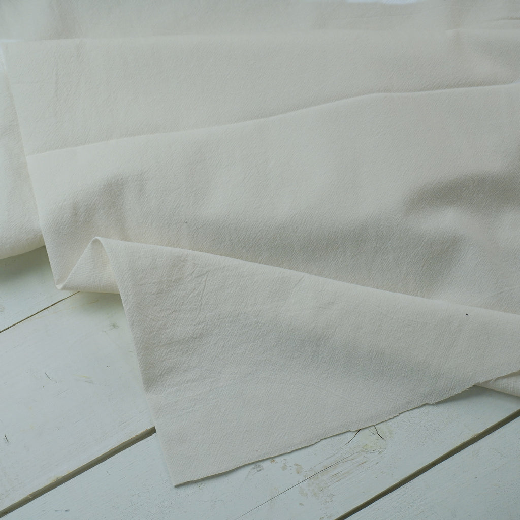 Crumple Cotton - Ivory