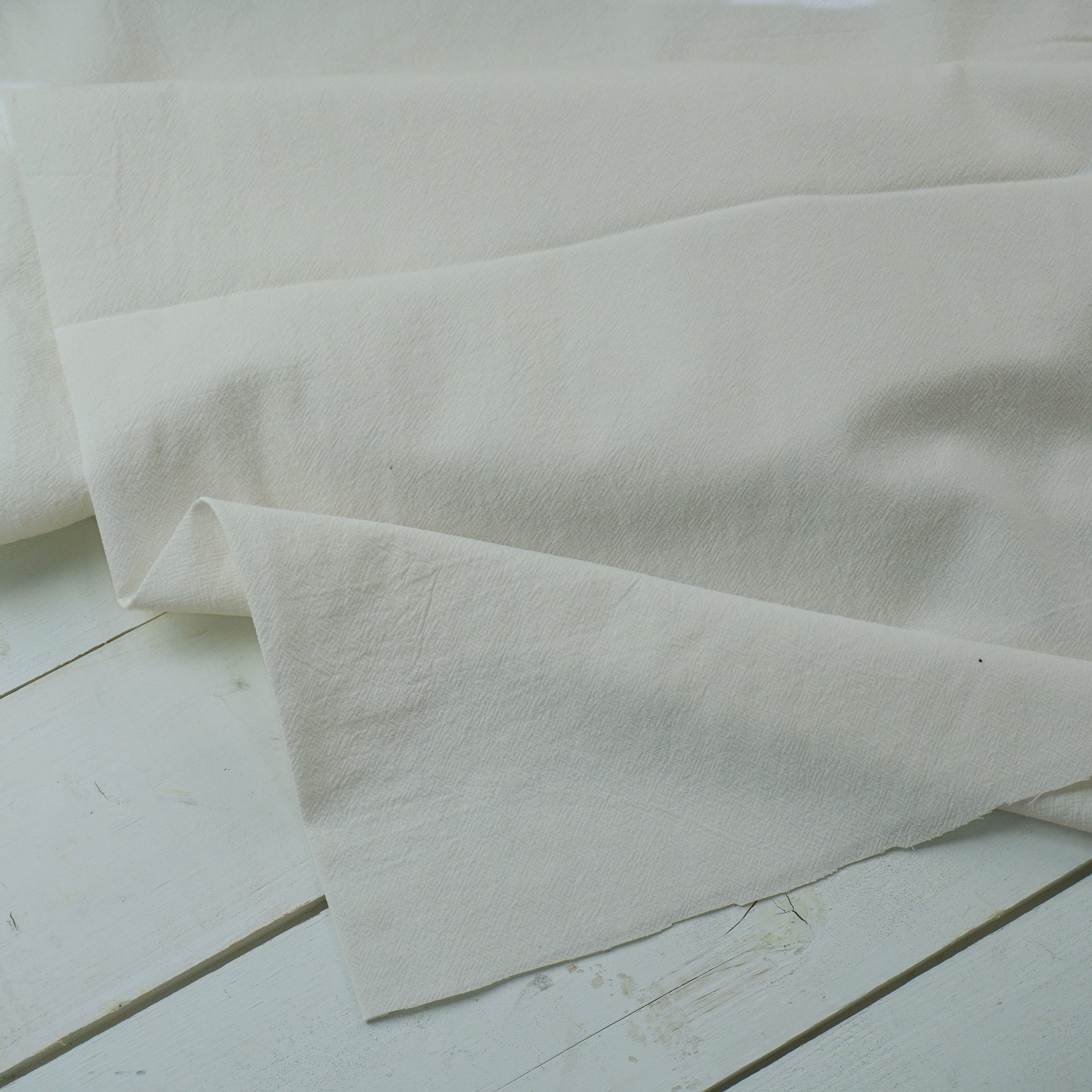 Crumple Cotton - Ivory
