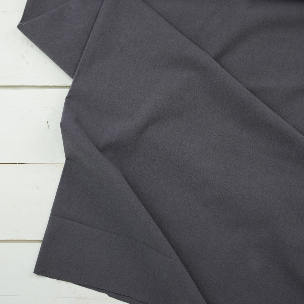 Crumple Cotton - Charcoal