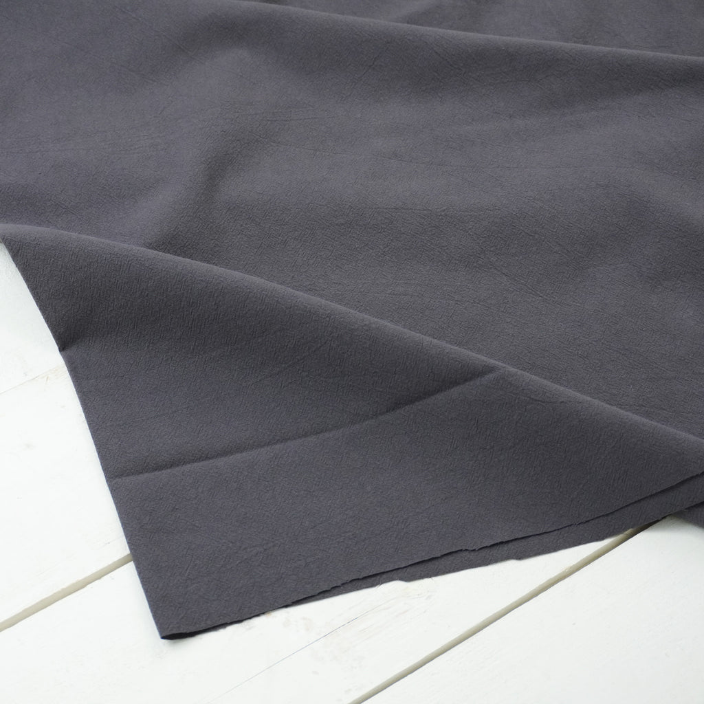 Crumple Cotton - Charcoal