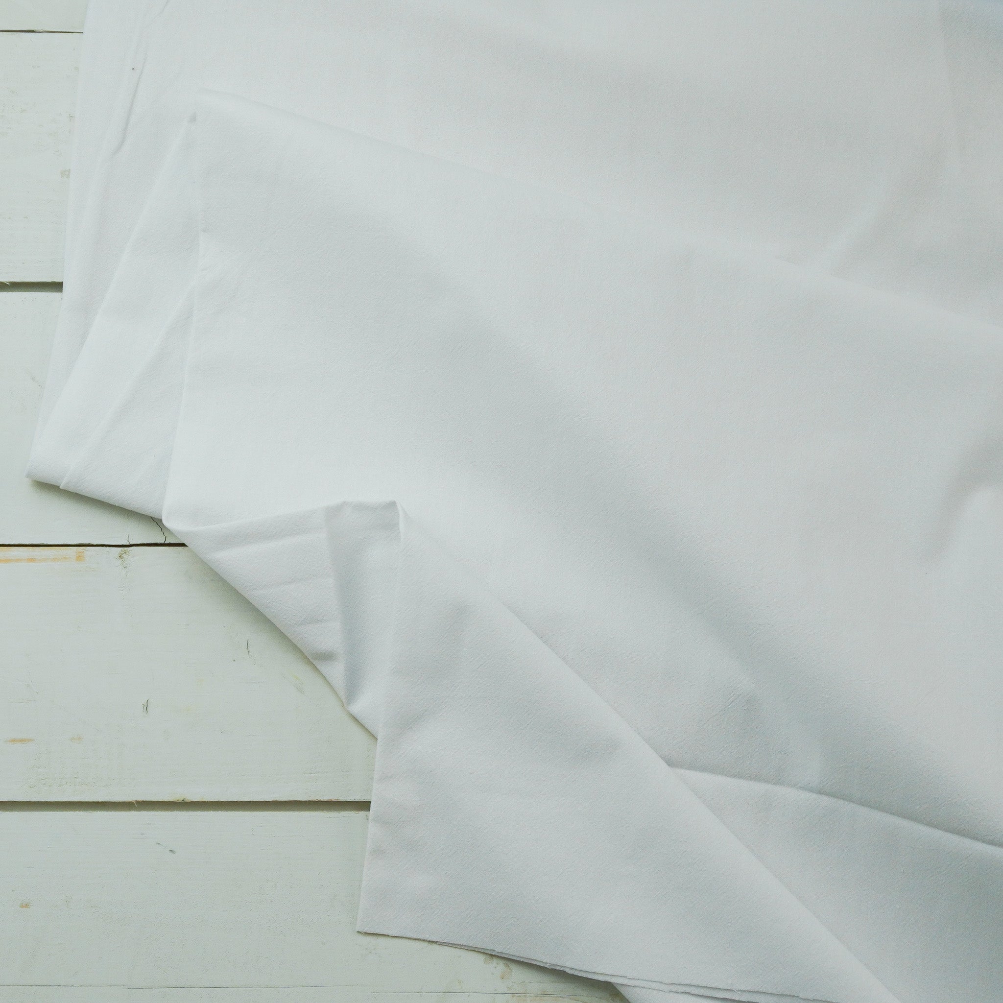 Crumple Cotton - White