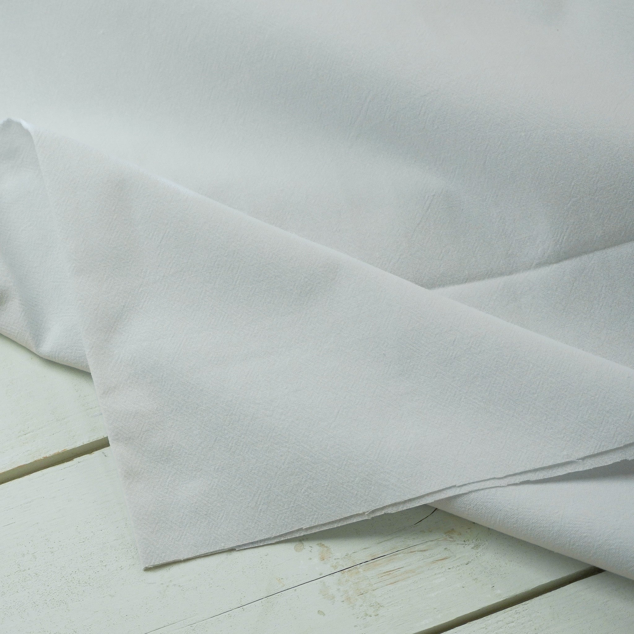 Crumple Cotton - White