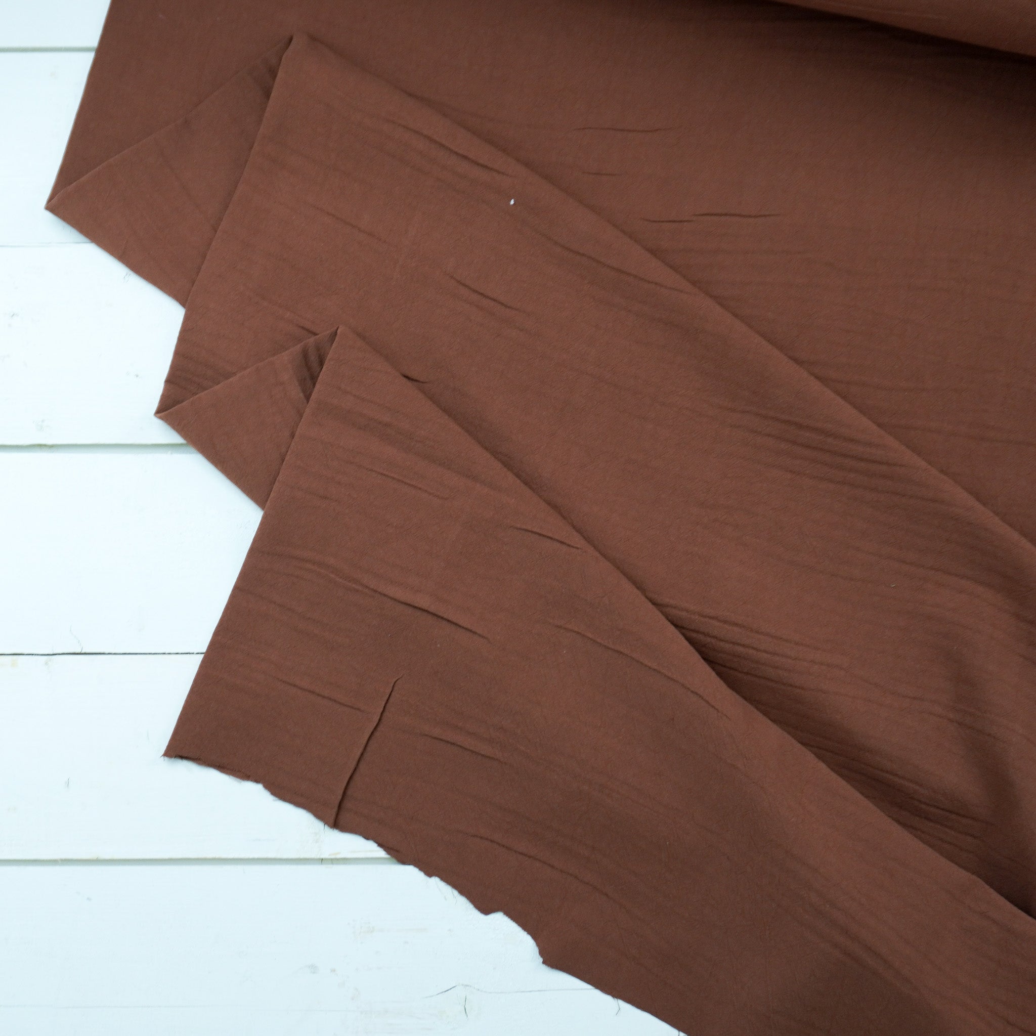 Crumple Cotton - Mocha