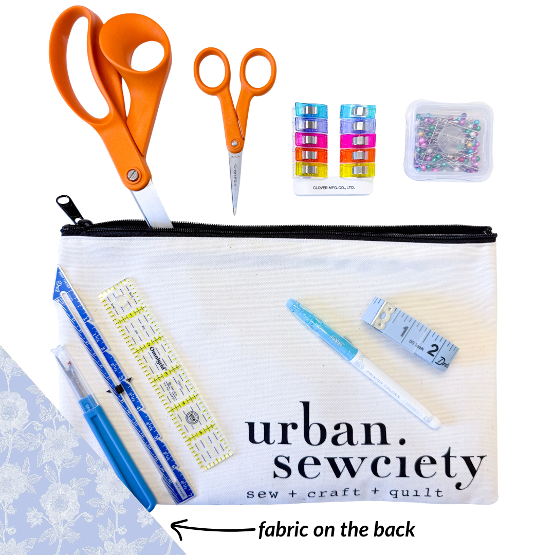 Urban Sewciety 9" Zipper Pouch + Tools