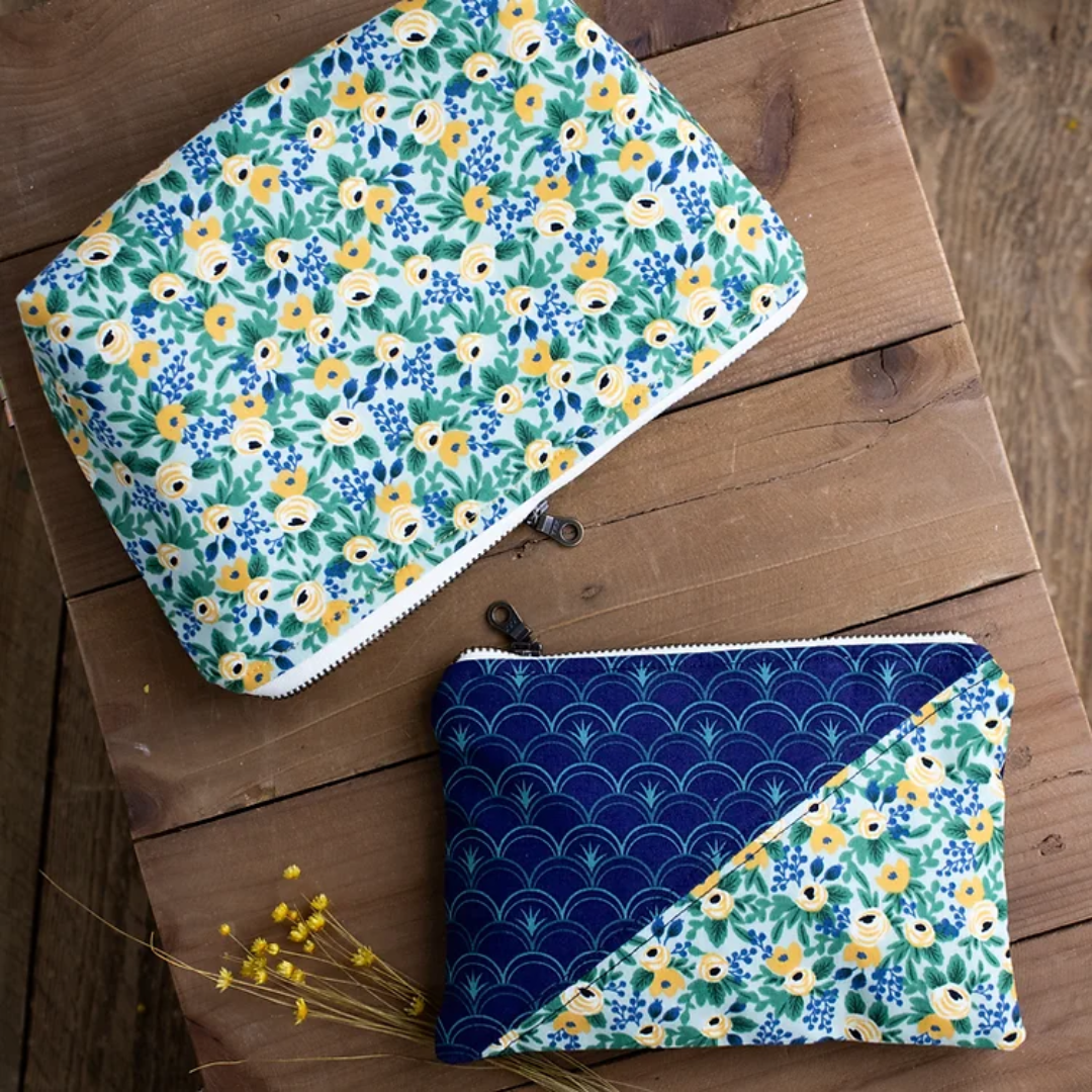 simple zipper pouches - weekend