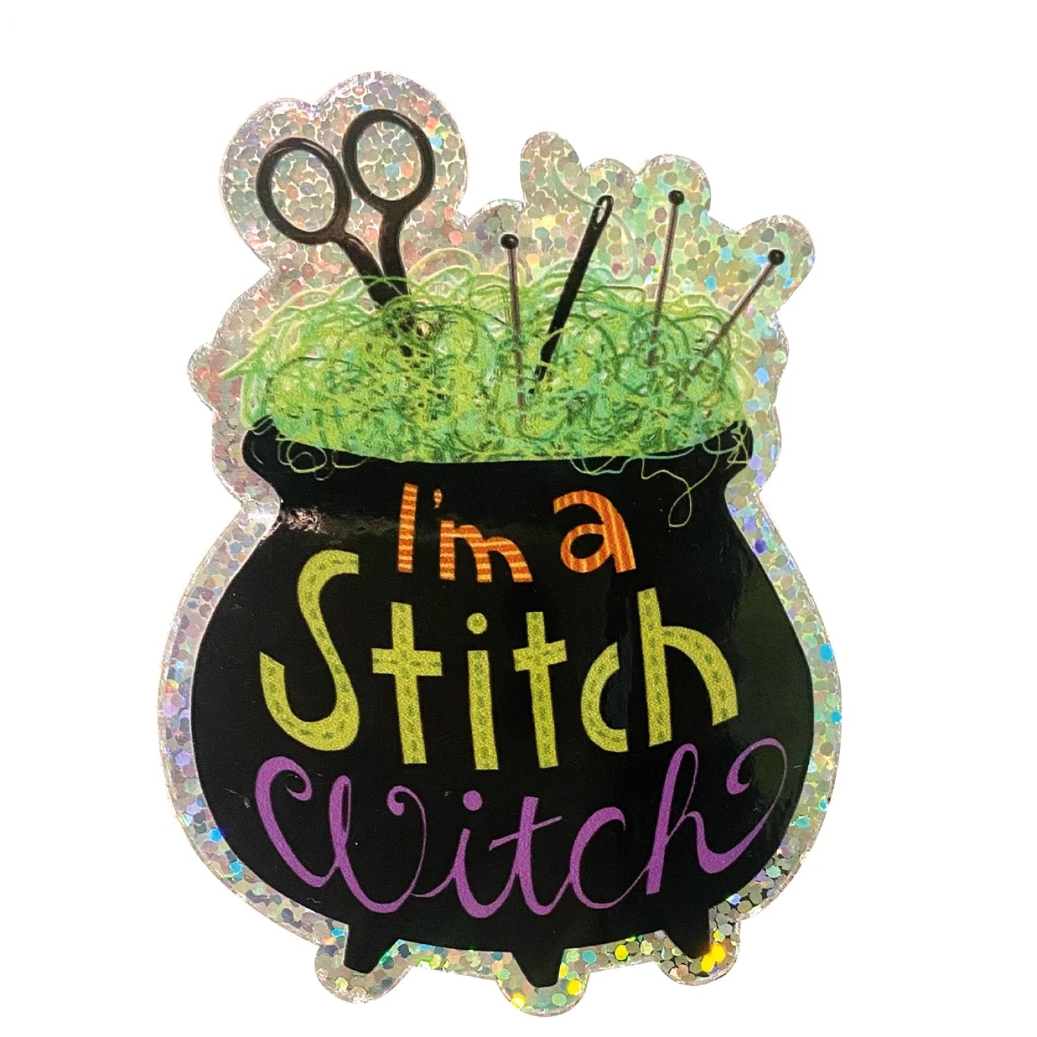 I'm a Stitch Witch Sticker