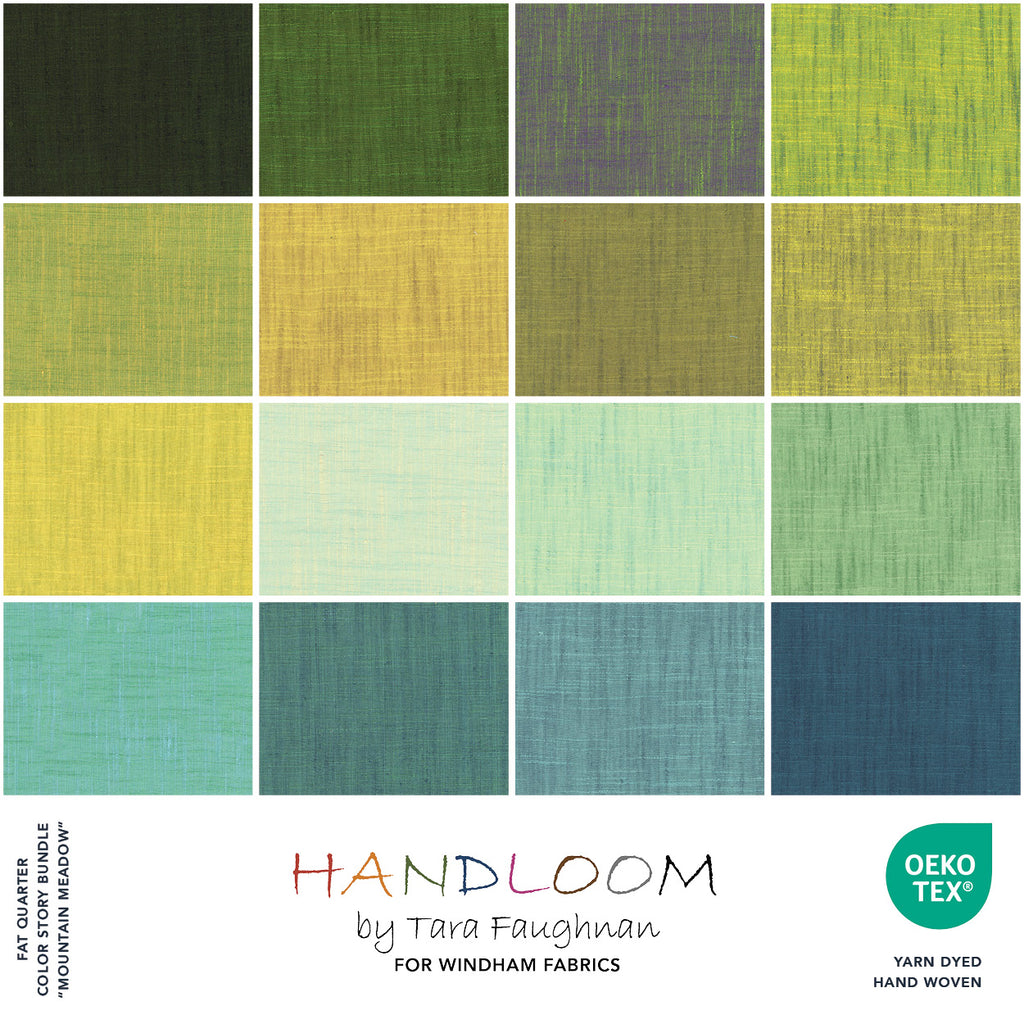 FQ Bundle - Handloom Color Stories - Mountain Meadow - 16 pieces
