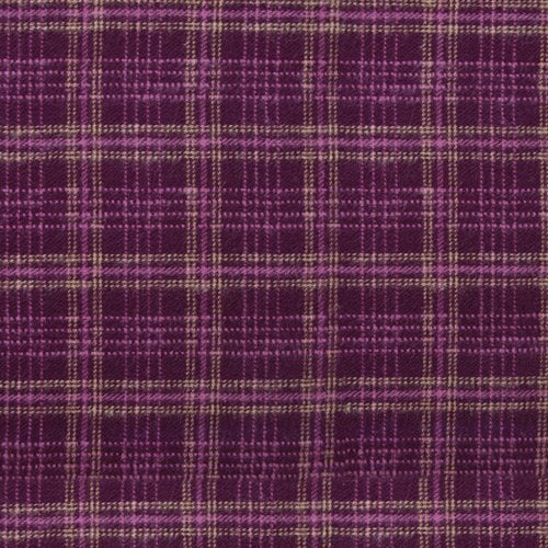 Highlands Flannel - Crosshatch Plaid - Merlot