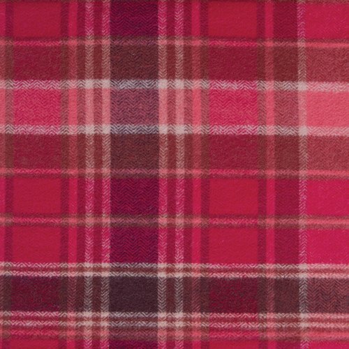 Highlands Flannel - Chevron Plaid - Cranberry