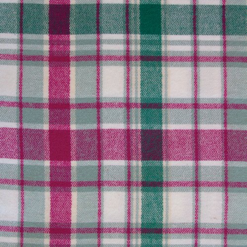 Highlands Flannel - Chevron Plaid - Eucalyptus