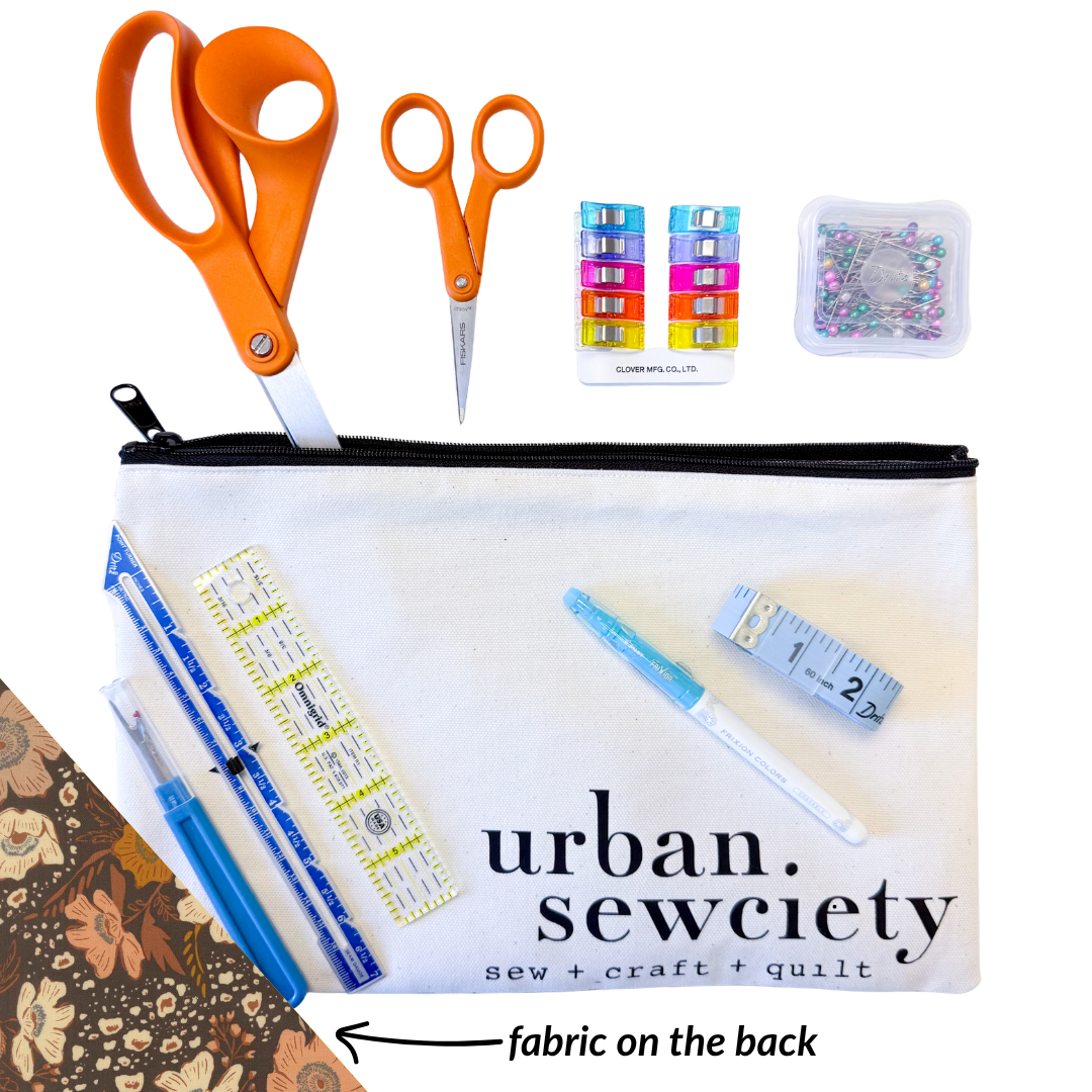 Urban Sewciety 9" Zipper Pouch + Tools