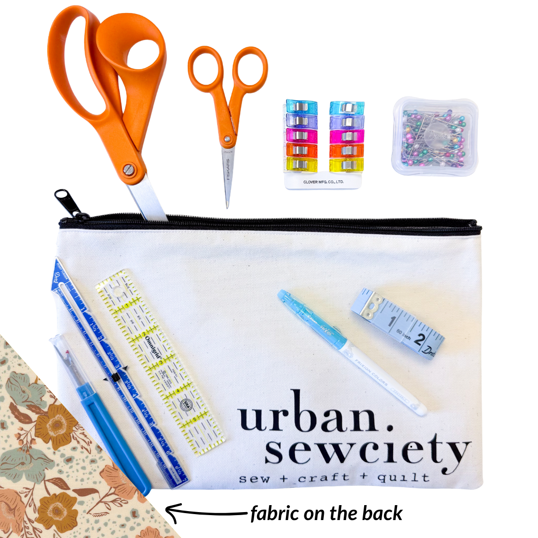 Urban Sewciety 9" Zipper Pouch + Tools