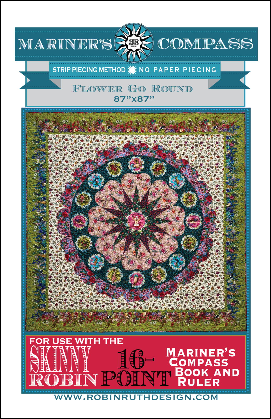 Flower Go Round Quilt Pattern 