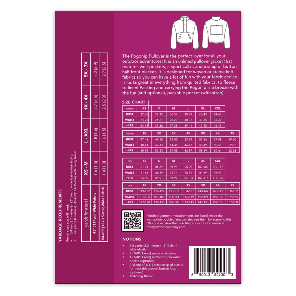 Friday Pattern Co. - The Pogonip Pullover