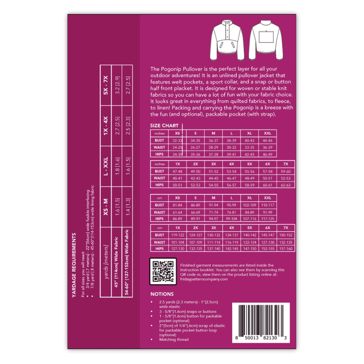 Friday Pattern Co. - The Pogonip Pullover