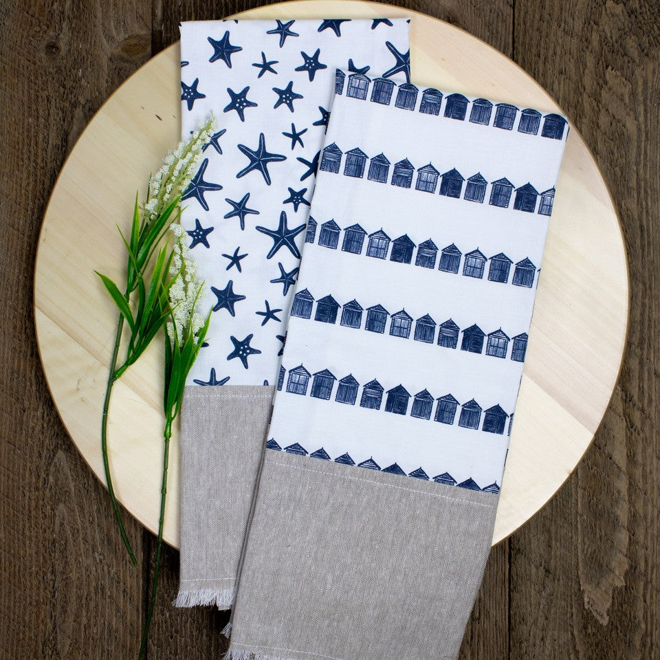 fringed tea towels