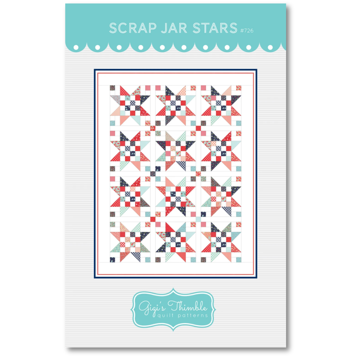 Amber Johnson - Scrap Jar Stars Quilt Pattern