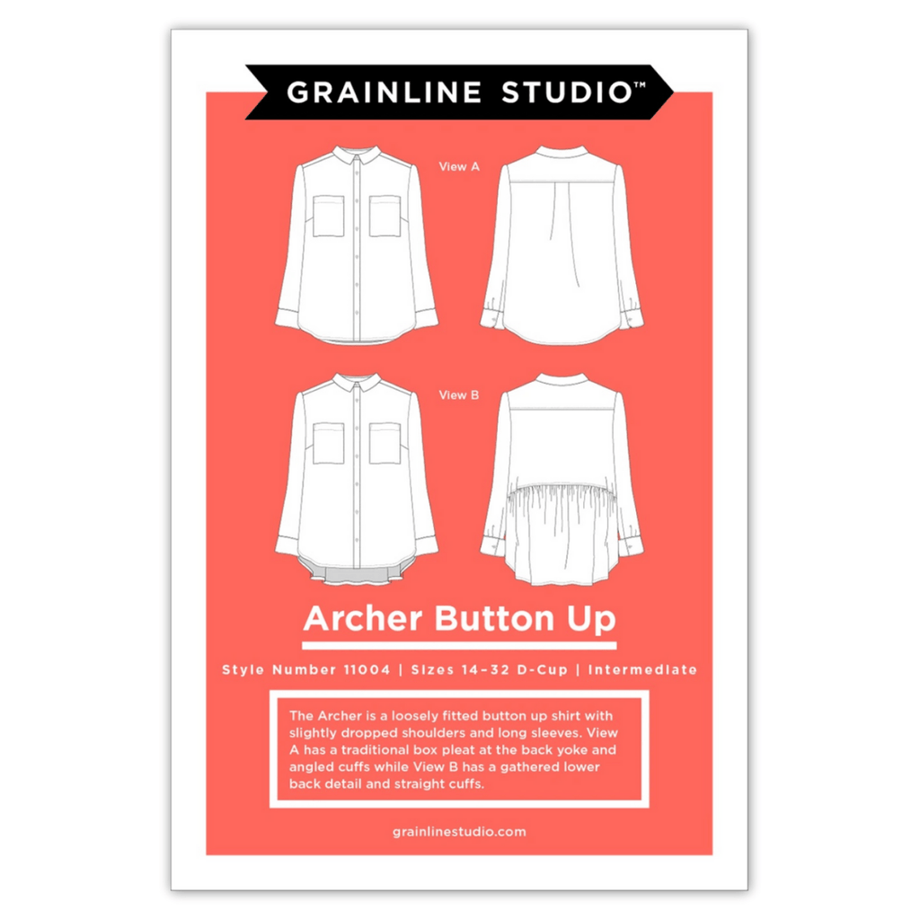 Grainline Studio - Archer Button Up - Sizes 14 - 32