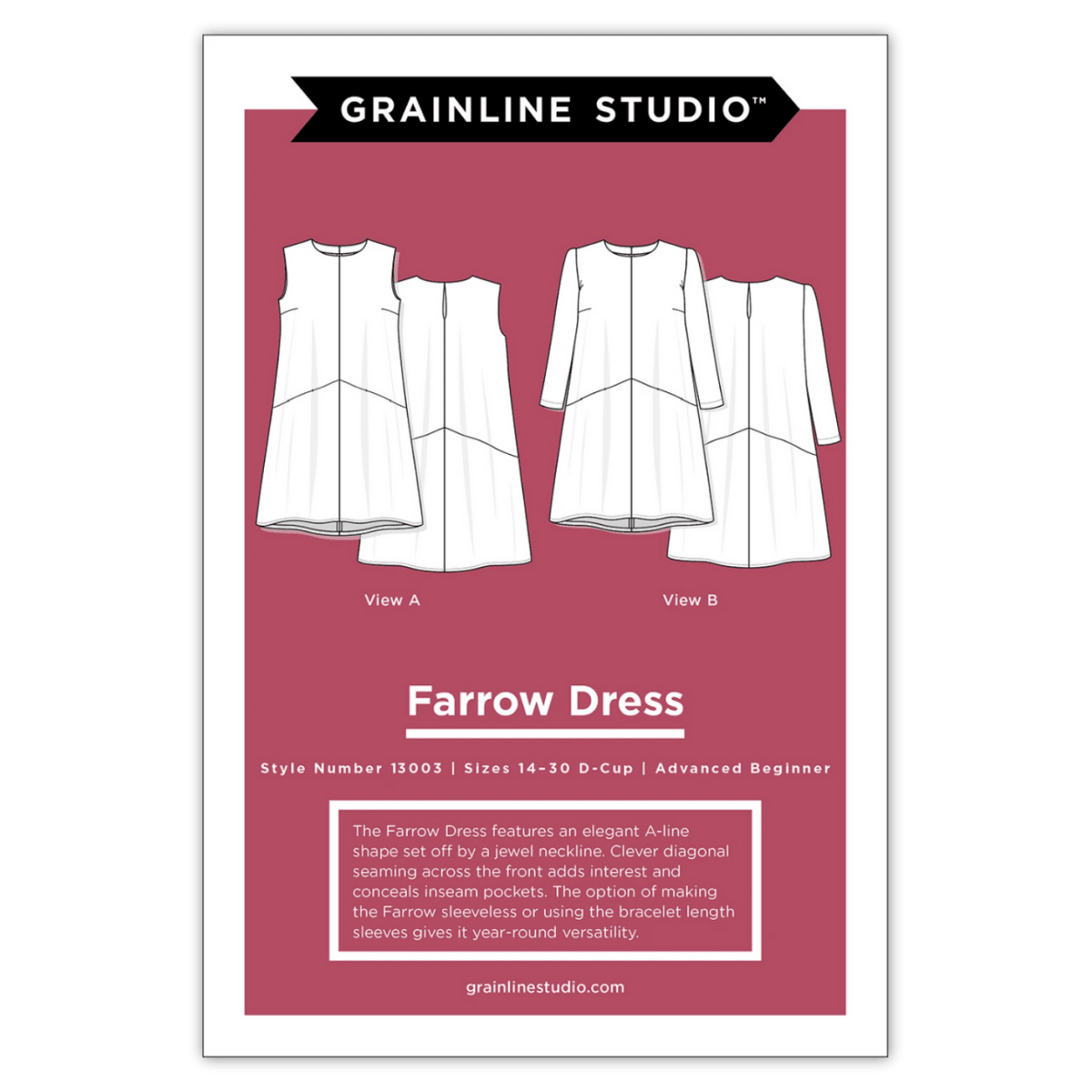 Grainline Studios - Farrow Dress Sizes 14-30