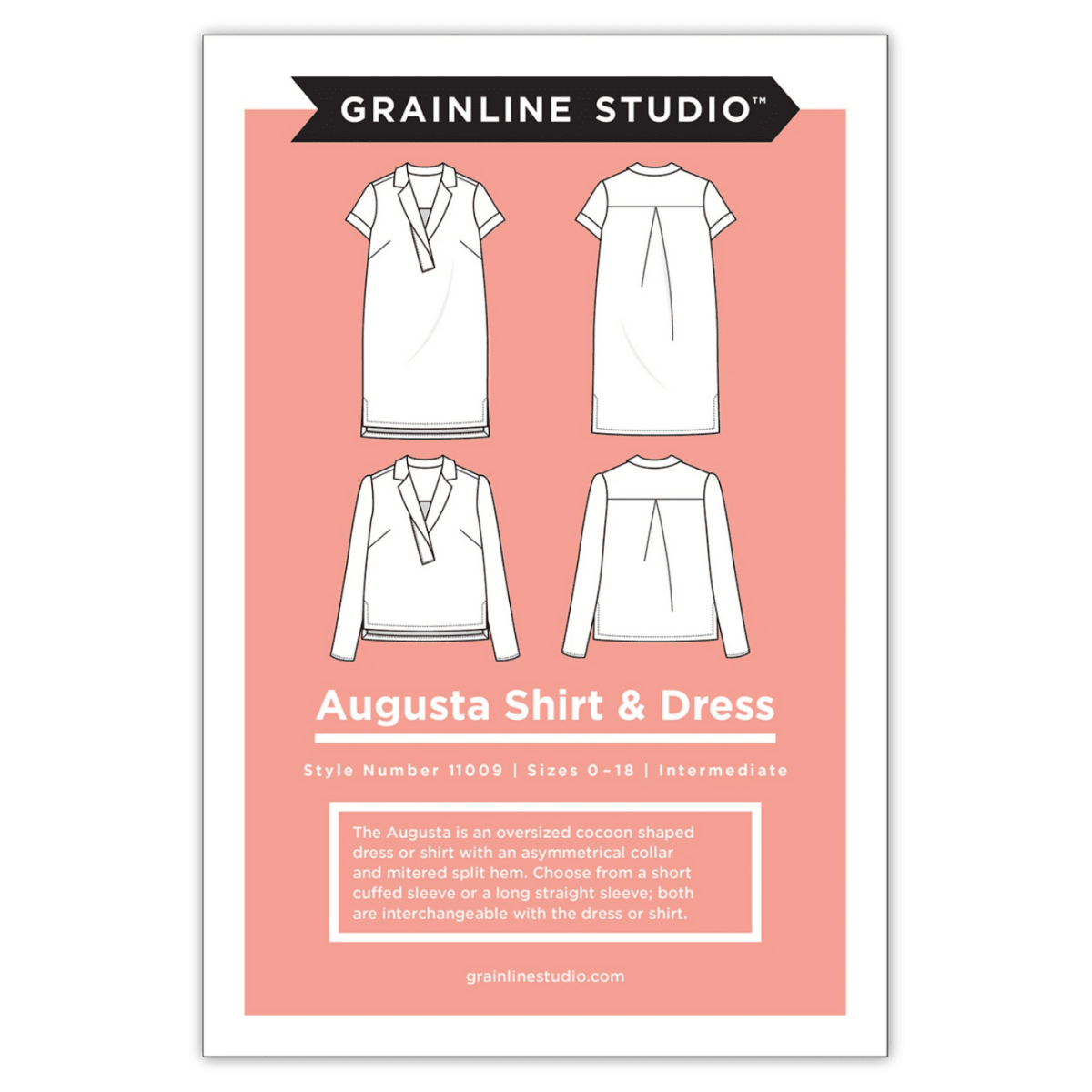 Grainline Studio - Augusta Shirt and Tunic - Sizes 0 - 18