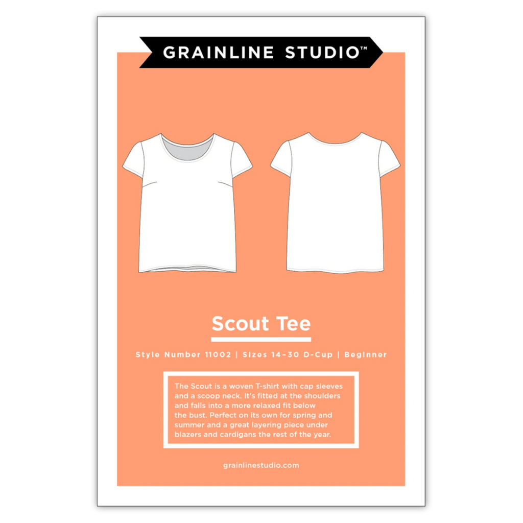 Grainline Studios - Scout Tee - Sizes 14 - 30