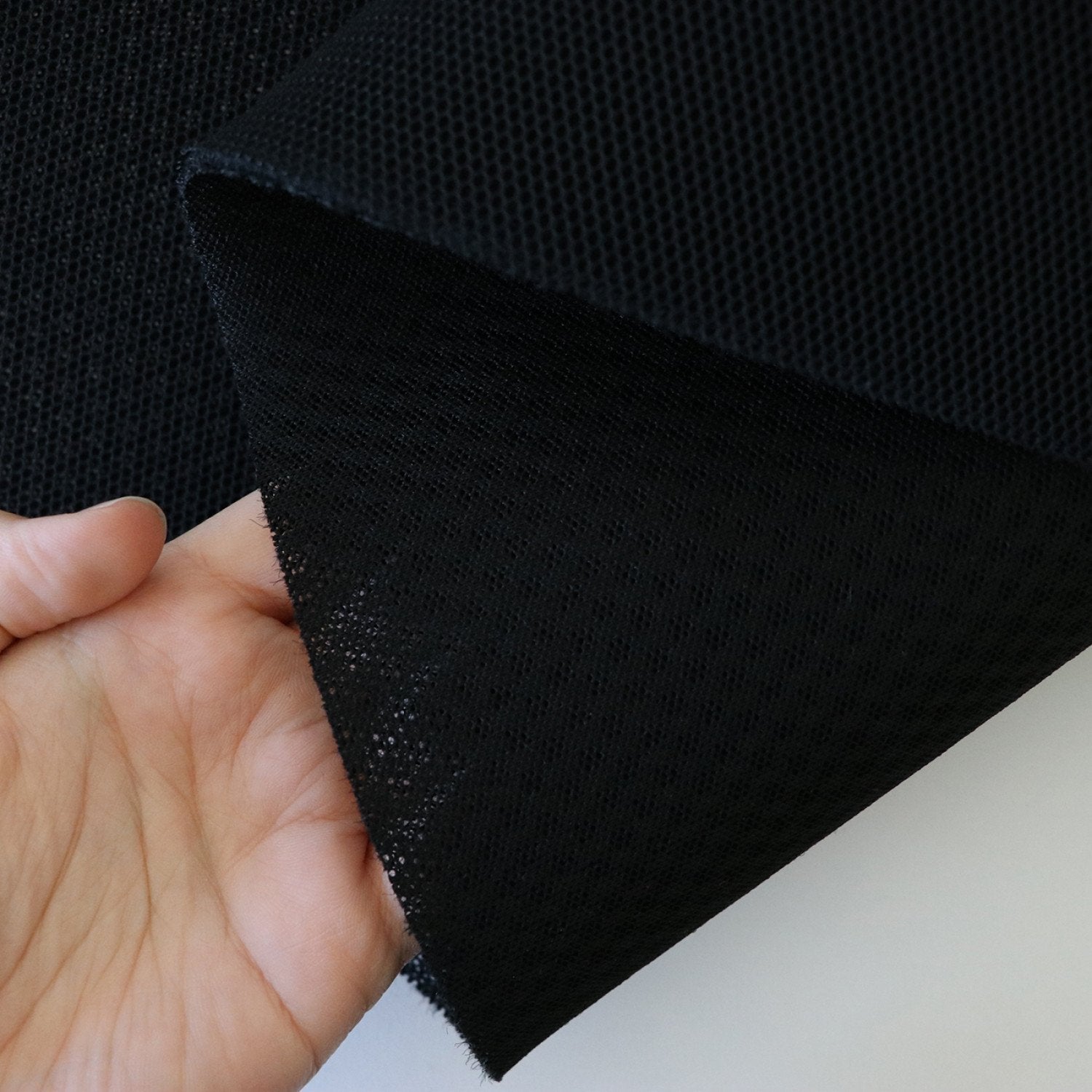 Black Air Mesh - 1/2yd
