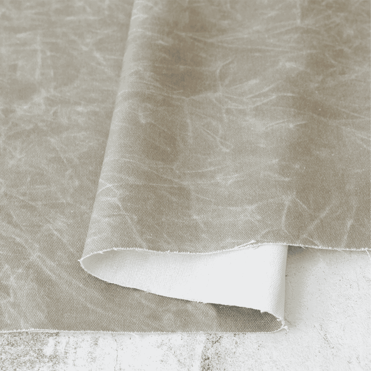 Faux Waxed Duck Canvas - Dark Earth