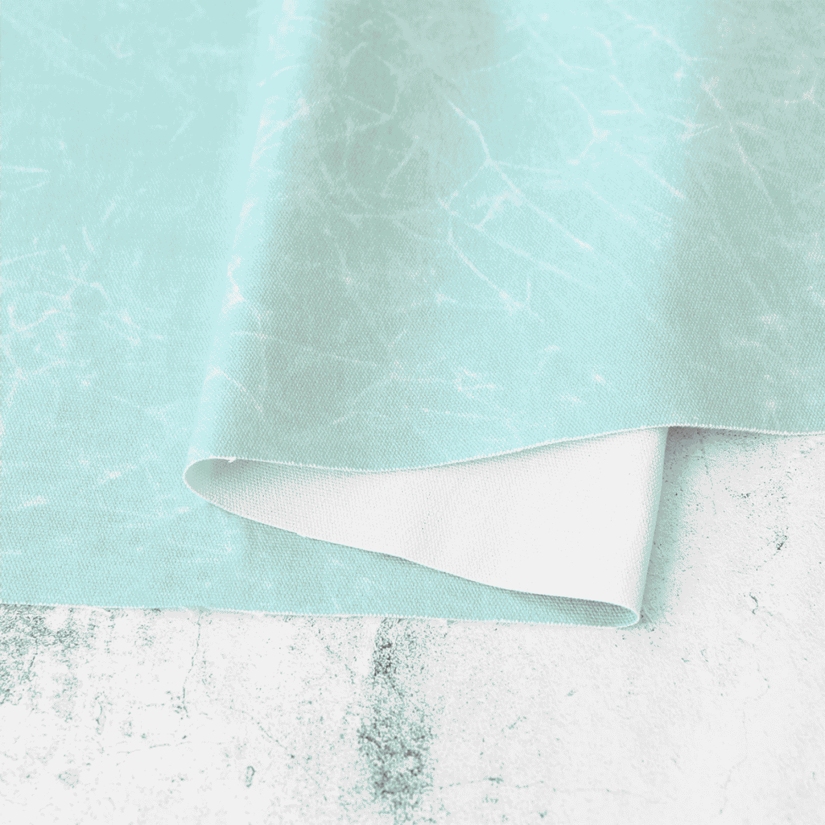 Faux Waxed Duck Canvas - Robin Egg