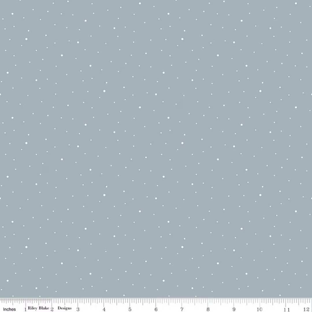 Dapple Dot Flannel - Silver