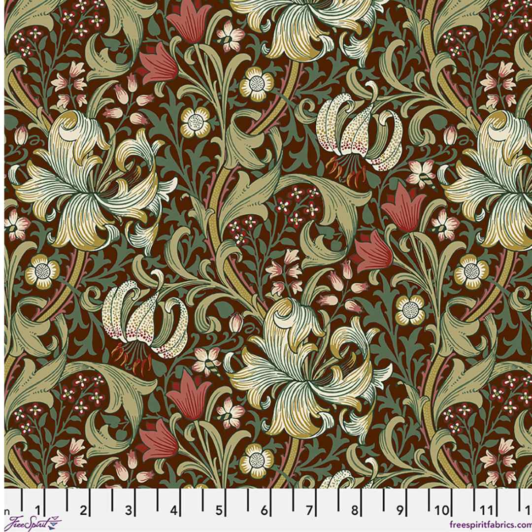William Morris - Suffolk Holiday - Golden Lily Ruby