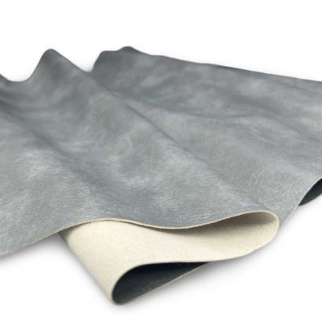 Simply Classic Faux Aged Leather - Silver Blue