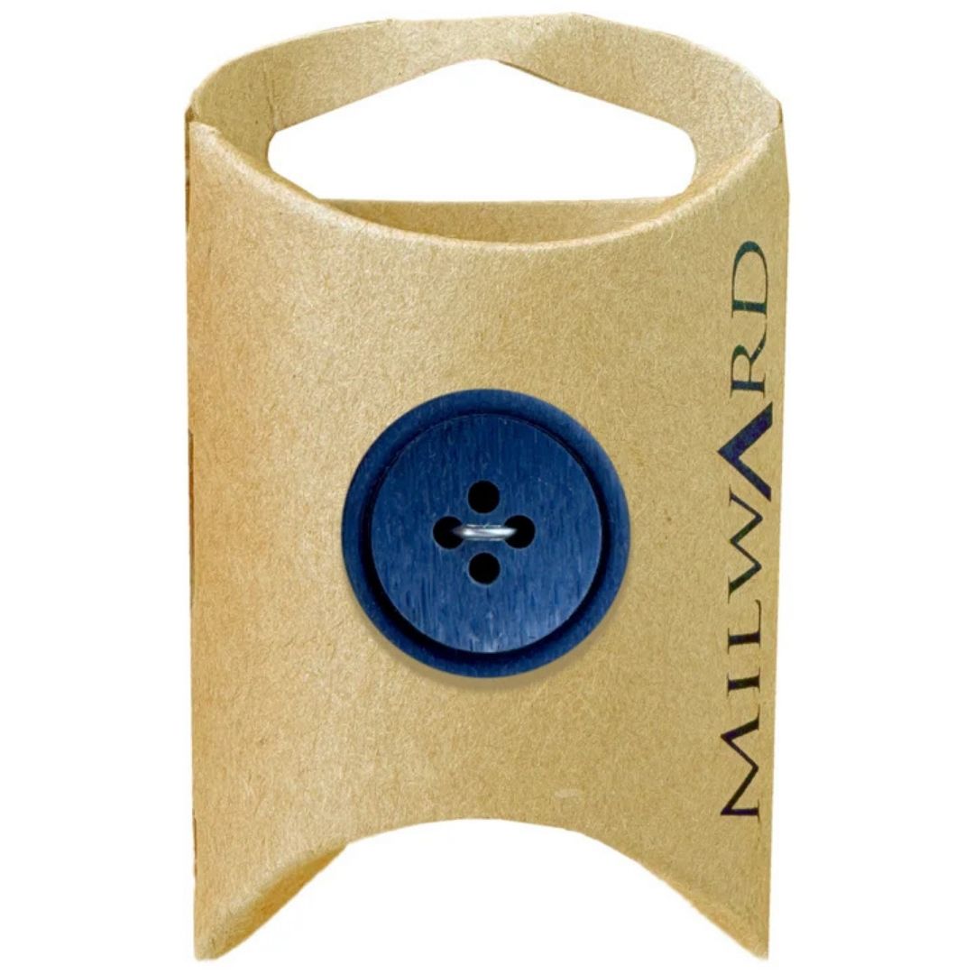 20mm Navy Poly 4-Hole Ombre Buttons - 6 Pack
