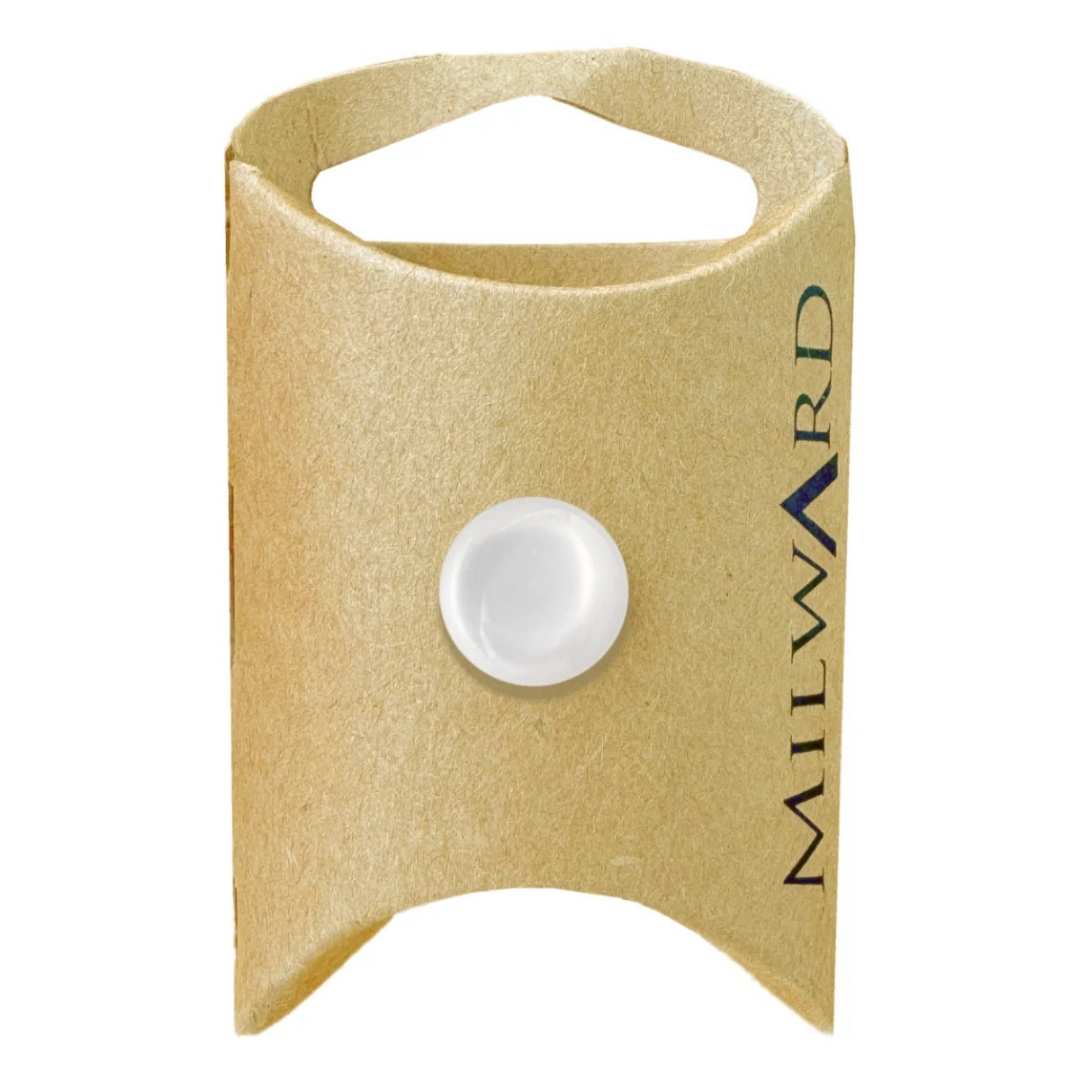 14mm White Nylon Shank Buttons - 5 Pack