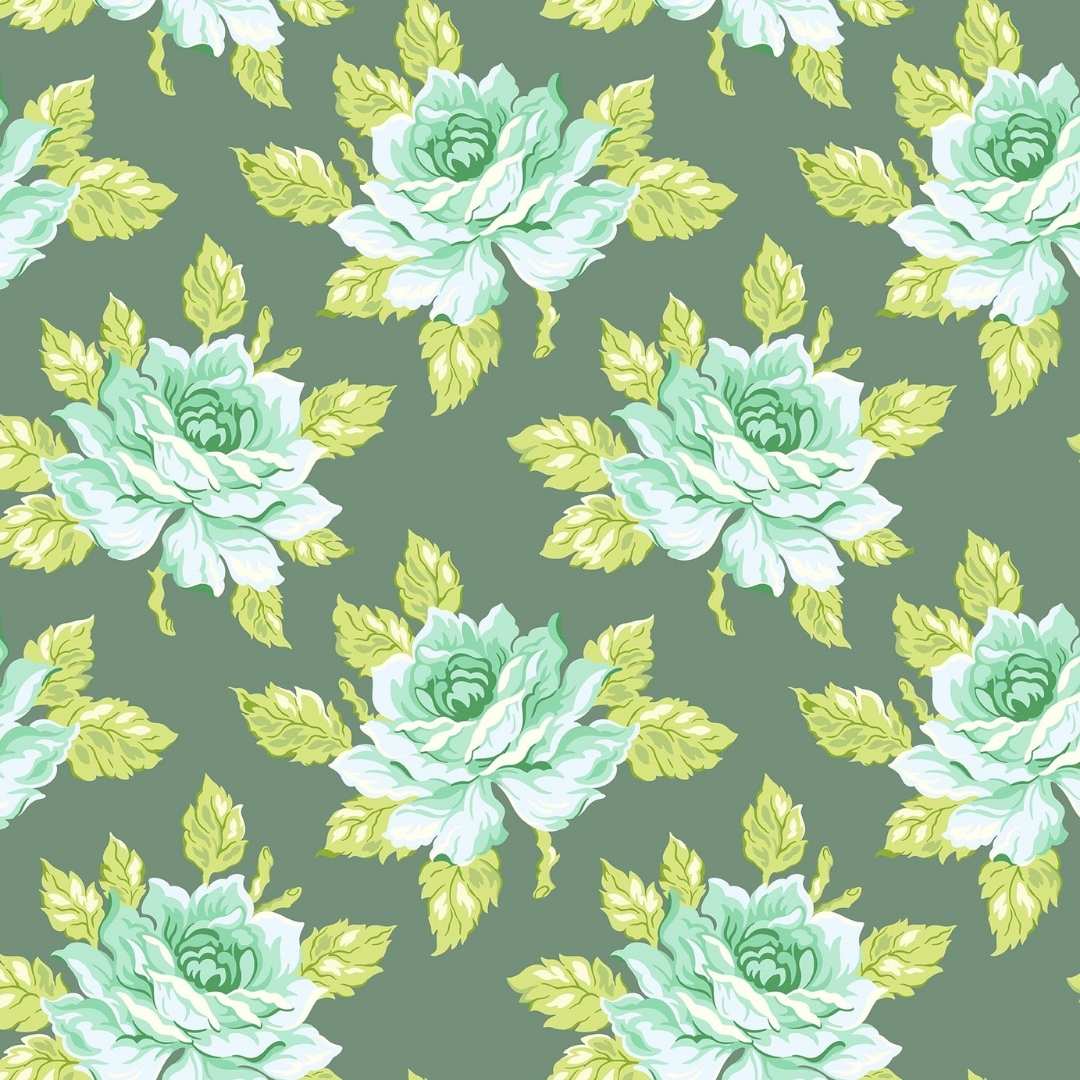 Daisy Crush Rayon - Hello Roses - Slate