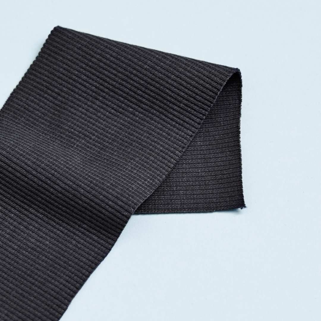 Organic 2 x 1 Rib Knit - Calm Gray